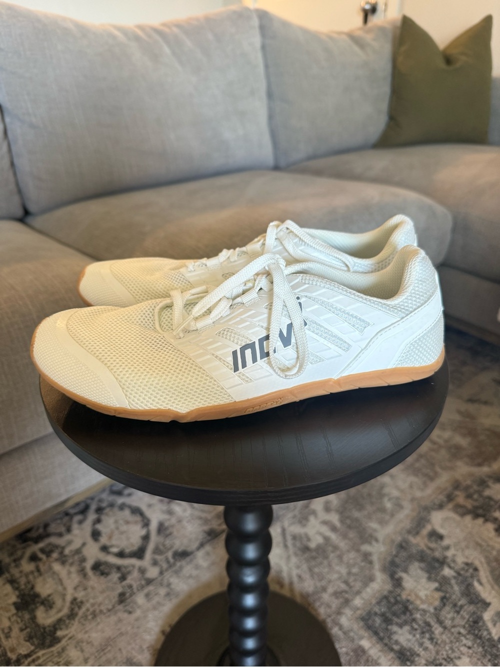 Inov-8 Off-White Training Shoes with Gum Outsole W SZ 10/M SZ 8.5
